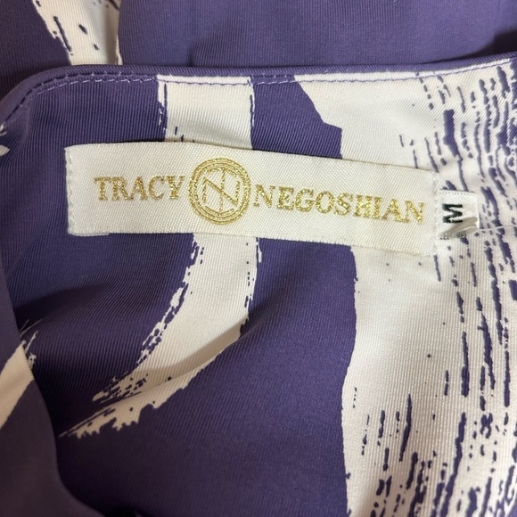 Anthropologie Tracy Negoshian Dress One Shoulder Size Medium Purple NWT - Picture 5 of 6